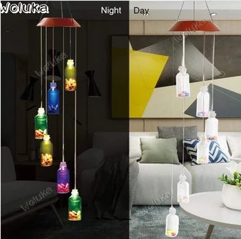 

Sun wind chime light color flashing wind chime light string solar energy outdoor garden decoration wind chime light CD05 W03