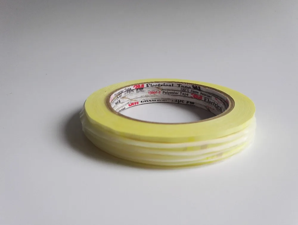 01-009 Adhesive Coil winding/Transformer Tape 130oC Polyester 66m Rolls 