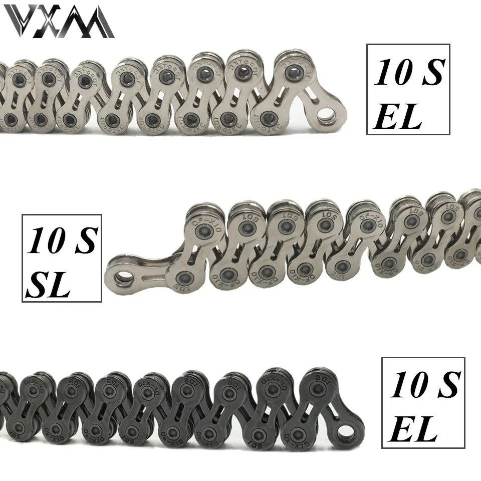 Sale VXM Bicycle chain hollow bike chains 9 10 11 speed 116 links ultralight MTB road bike variable 27 30 33 speed Bicycle Parts 16