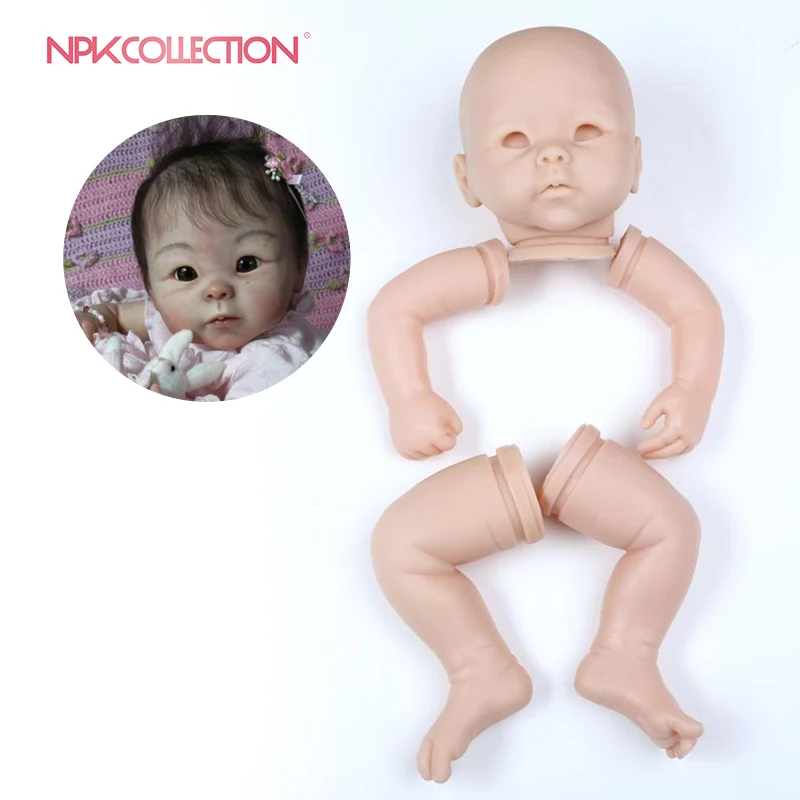 Npkколлекция Горячая DIY Неокрашенная пустая Кукла реборн набор аутентичный дерзкий набор 19 дюймов reborn поставка
