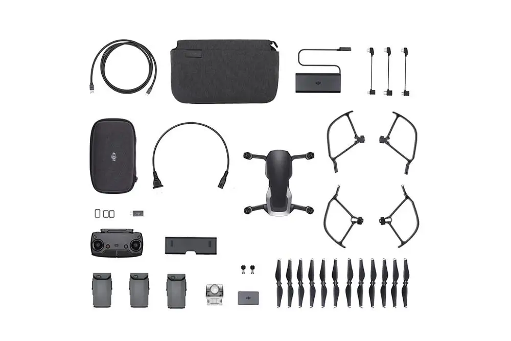 DJI Mavic Air Combo mini RC квадрокоптер с 3-осевой шарнирной камерой 4K(3 цвета на выбор) DJI продукт - Цвет: Mavic Black Combo