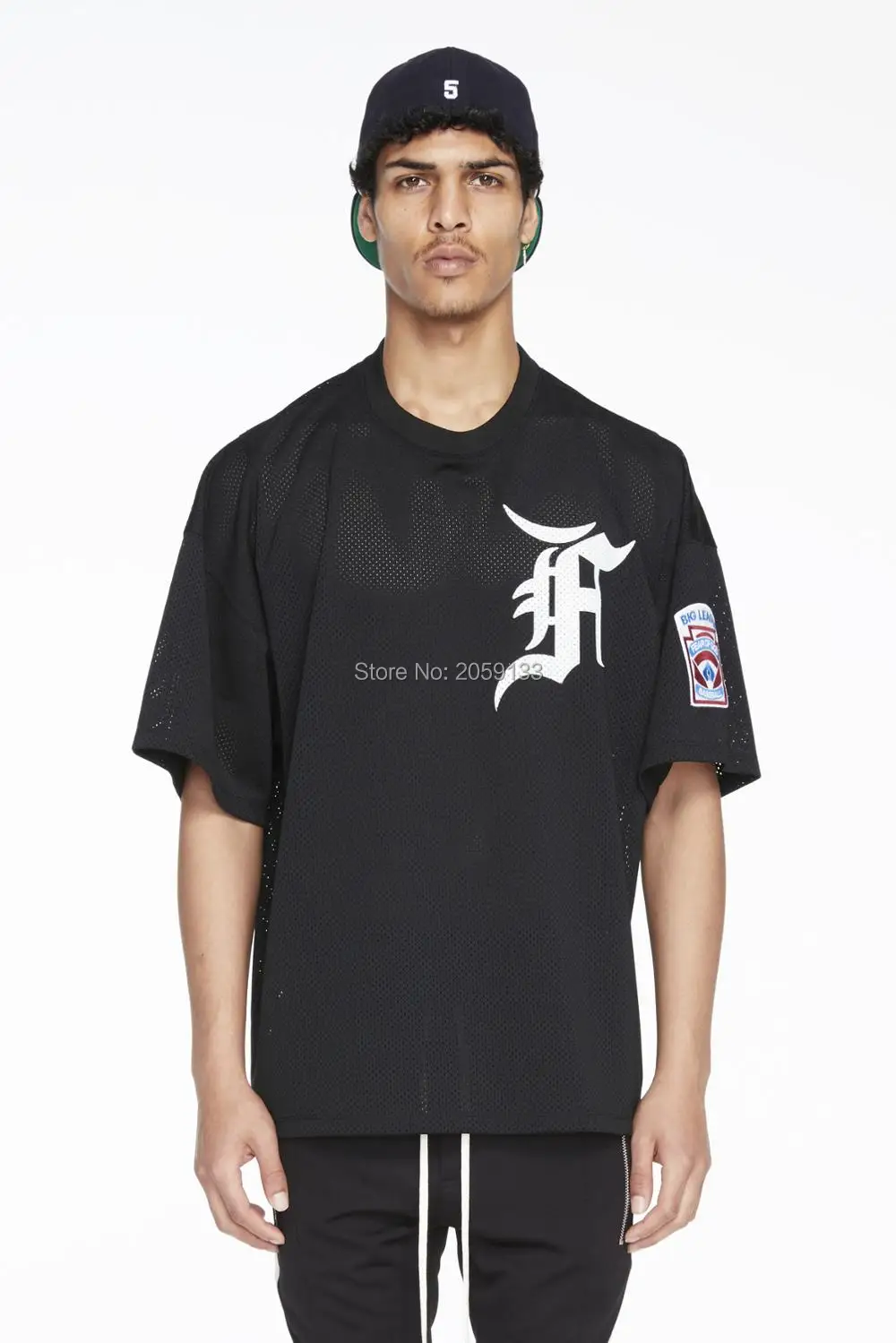 

2018SS NEW Black/White Short Sleeve Mesh T-Shirt Summer Unisex Relaxed Fit Tee Hiphop Streetwear Free Shipping M-XL
