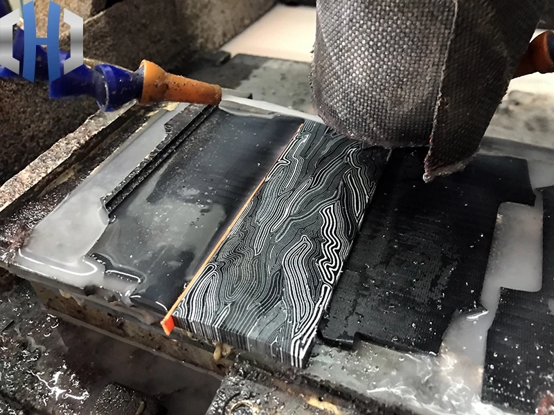 G10 материал держателя инструмента DIY ручка из композитного материала дамасский