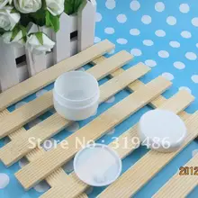 300 шт/1 лот. Емкость 20 г PP пластиковая банка. Банка для крема. контейнер для порошка. разделенная зарядка PP белая бутылка. косметический пакет