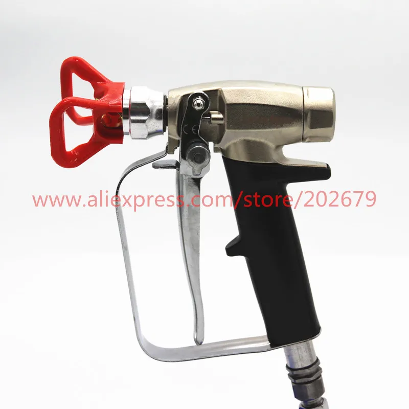 High Pressure Airless Paint Spray Gun + Nozzle Guard Sprayer Used At | Инструменты
