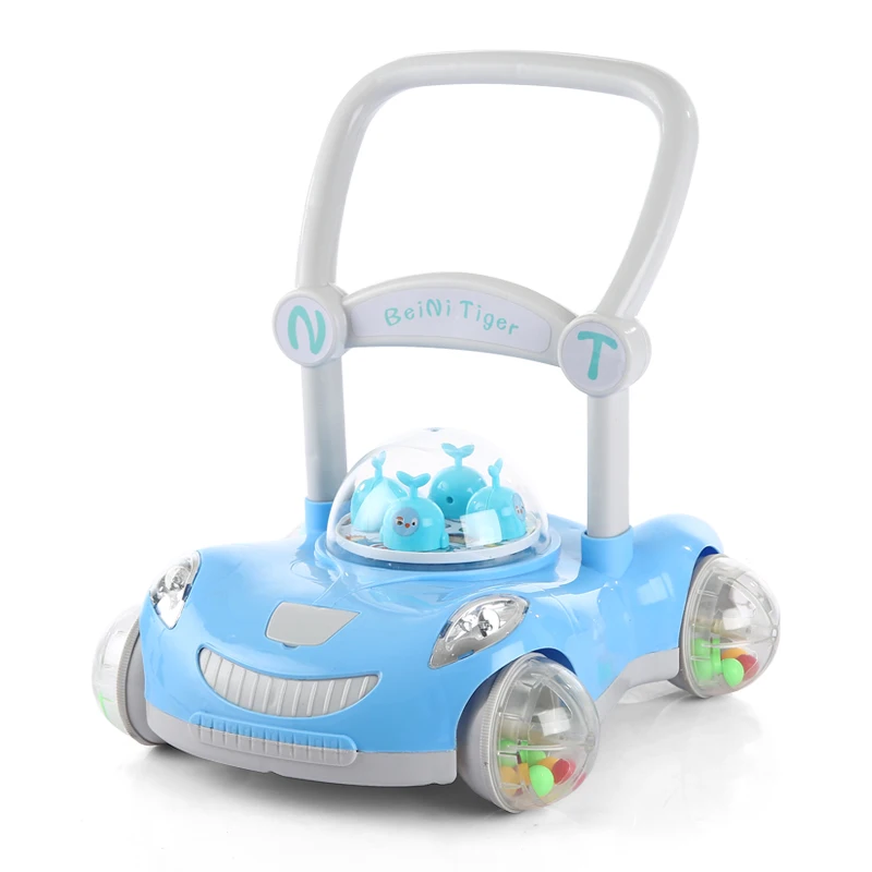 

Car Model Baby First Step Learning Hand push Walker Baby Multifunction Anti Rollover Folding Walking Assistant For 6-18M Baby