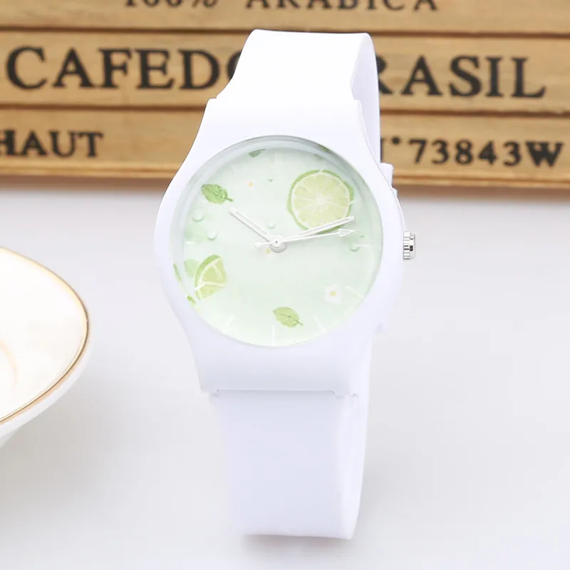 Брендовые новые модные милые детские часы Harajuku Lemon для девочек и мальчиков водонепроницаемые спортивные часы корейские женские горячие наручные часы