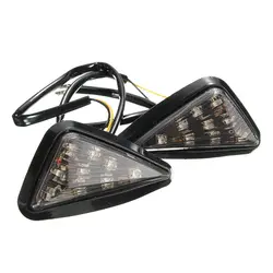 Прочный сигнальная лампа треугольник светодиодные аксессуары для мотоциклов отложным воротником лампы индикаторная лампа