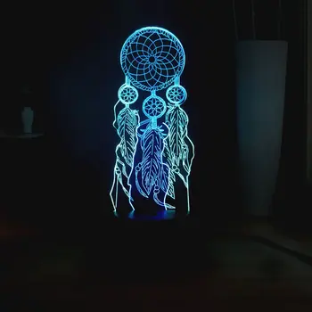 

Girl favorite gift Sweet dream catcher USB Remote LED Night Light Girl Room decor Table Lamp Desk Light Birthday Gift Popular