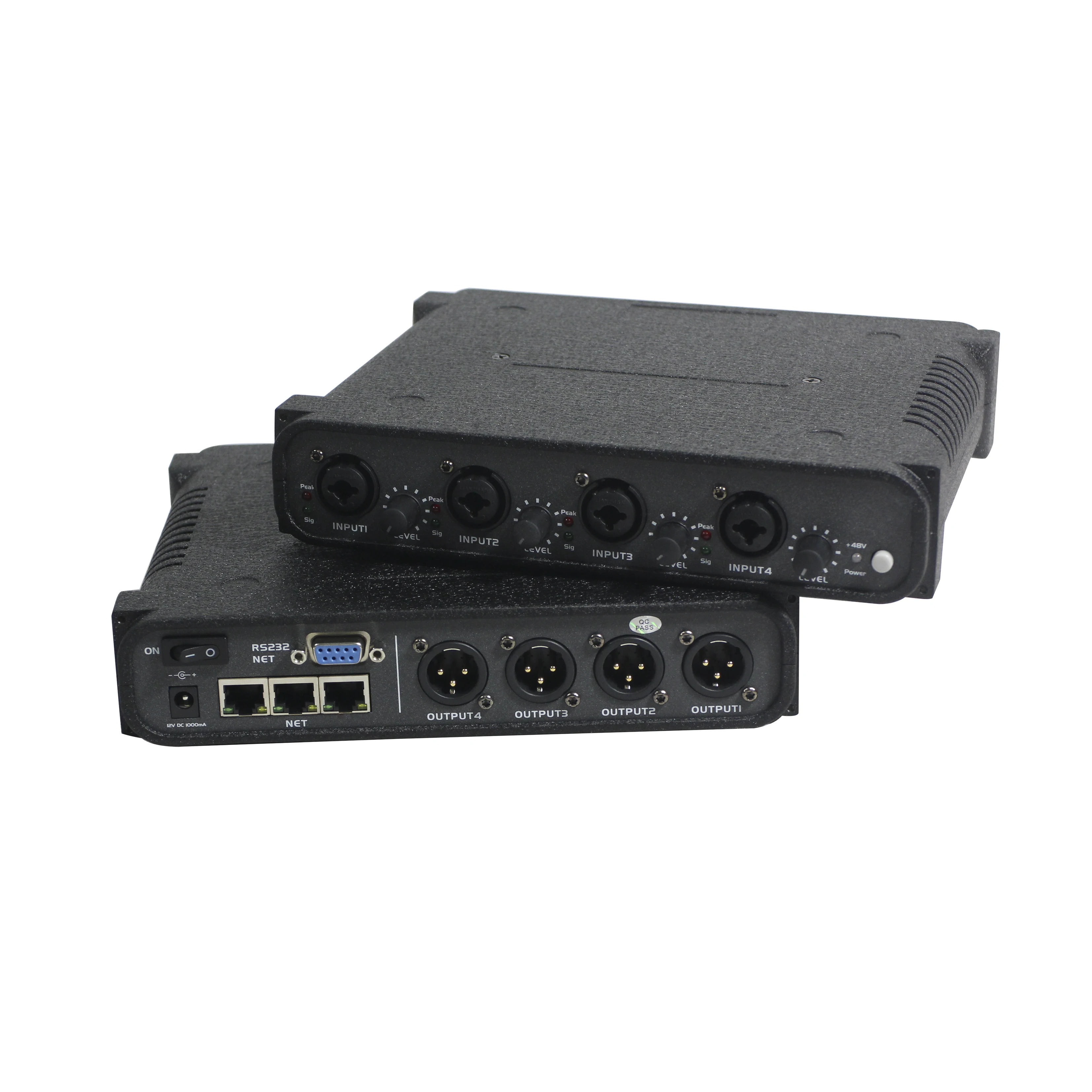 521016 4 in out Dante Converter/Transmitter With Microphone XLR Male and Combo Connector Gain Control | Электроника