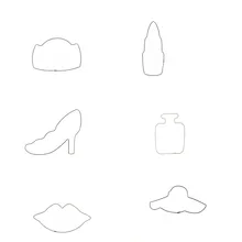 6 шт./компл. Принцесса Вечерние туфли на высоком каблуке шляпа форма губ печенья Diy выпечки резак из нержавеющей стали кухонные формочки для печенья Кондитерские инструменты