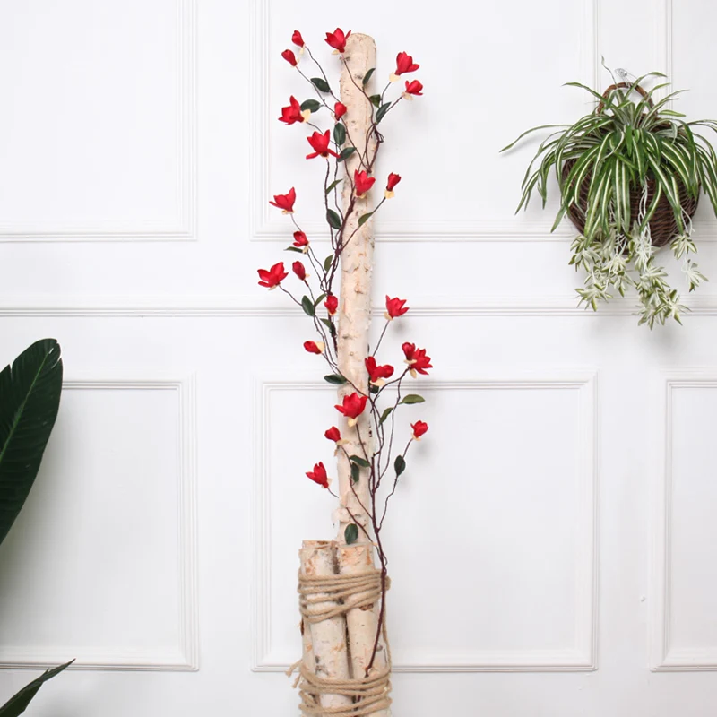 orchid artificial flower vine artificial magnolia branches long stem arbitrary bending new silk fake Flower Rattan Wall flowers
