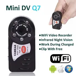 Мини DV Q7 WiFi IP P2P Беспроводная мини-камера микро-камера с дистанционным управлением IOS Android APP видеокамера Espia Action Candid