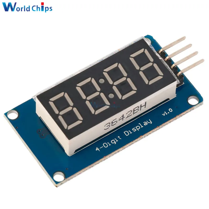 10 шт. TM1637 светодиодный модуль дисплея для arduino 7 сегментов 4 бит 0 36 дюйма часы