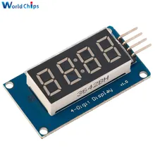 10 Pcs TM1637 Display a Led Module per Arduino 7 Segmenti 4 Bit da 0.36 Pollici Orologio Rosso Anodo Tubo Digitale a Quattro bordo di Driver Seriale Pacchetto