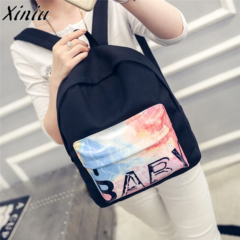 

2017 New Arrival Bolsas Girls Boys Canvas School Bag Travel Backpack Satchel Women Shoulder Rucksack Mochila Backpack Wholesale