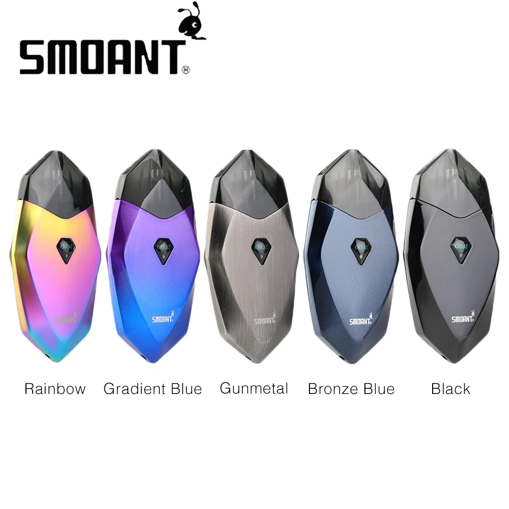 100% оригинальный стартовый набор Smoant Karat Pod встроенный аккумулятор 370 мач емкость 2