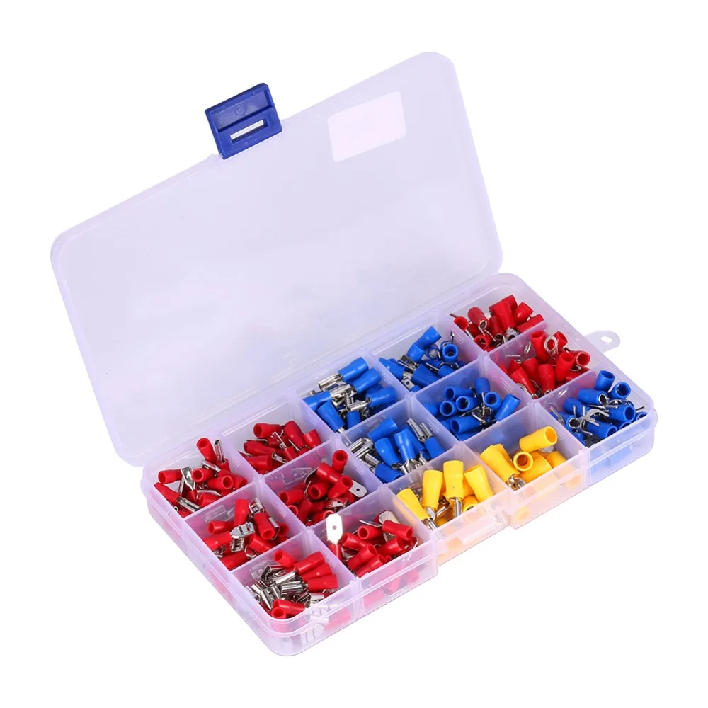 280Pcs Assorted Crimp Terminal Insulated Electrical Wire Connector Set Case Kit