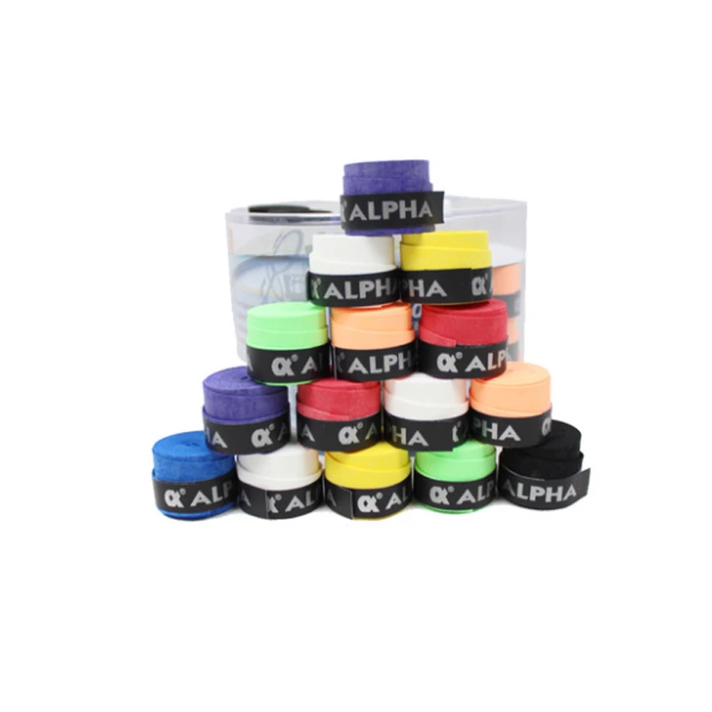 POWERTI 60 шт./лот 0,7 мм Сухой Sweatband PU Мягкий Overgrip ракетки для бадминтона ручка удобная пот сцепление для тенниса TG-350