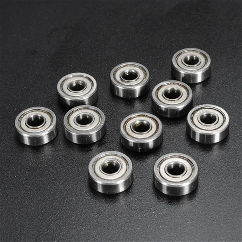 NEW 10 Pcs Miniature Bearing 605Zz 5 X 14 X 5Mm R-1450ZZ Shielded Miniature Metal Sealed Metric Radial Ball Bearing 605-Zz