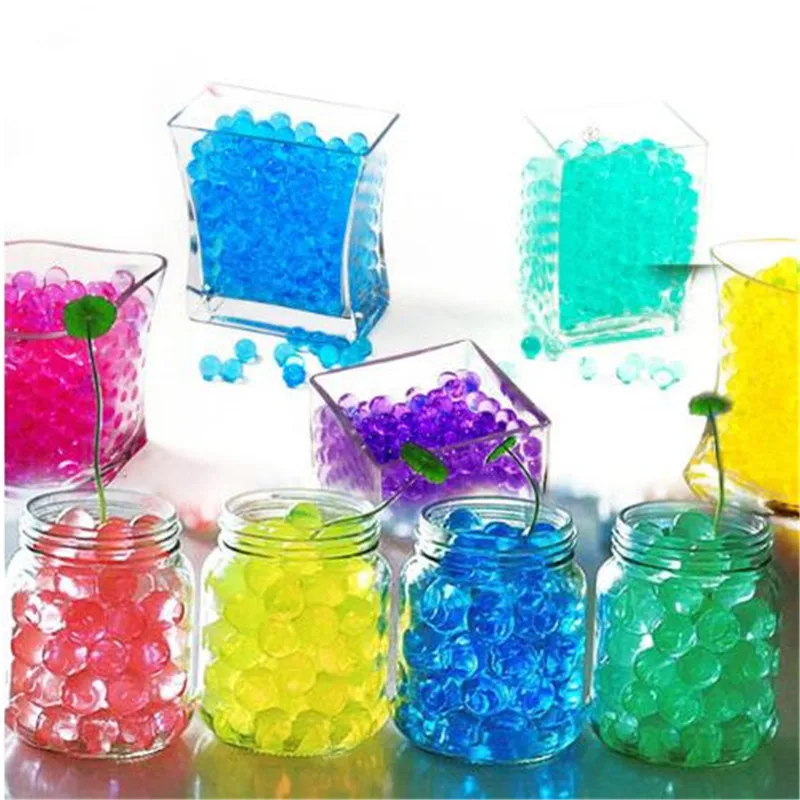 

Multi Colors Crystal Soil Mud 1000 Pcs Grow Up Water Beads Cute Hydrogel Magic Gel Jelly Balls Orbiz Sea Babies For Vase Decor
