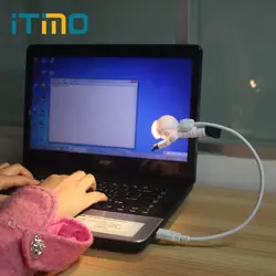 ITimo творческий USB ночник Diver Форма переносная лампа для чтения для ПК компьютер светодиодный свет бюро для студента/офисный работник DC 5 V