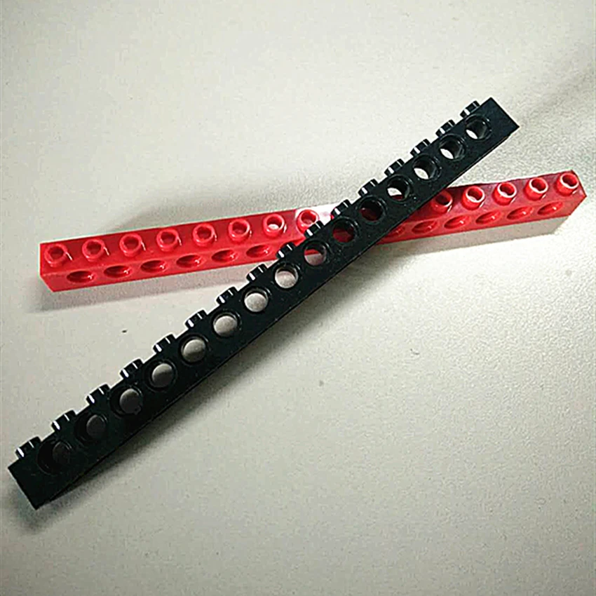 6 12 шт./лот DECOOL Technic кирпич 1x16 с 15 отверстиями совместим 3703 MOC DIY Кирпичи блоки
