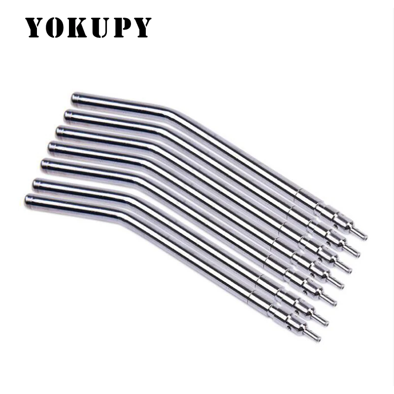 

10 PC Stainless Steel Dental Air Water Syringe Nozzles Tips Tube For Triple 3-Way Syringe Teeth Whitening Dentist Lab Instrument