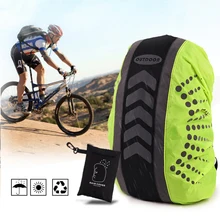 Открытый Многофункциональный Водонепроницаемый высокая видимость светоотражающий рюкзак дождевик для рыбалки ночной езды Спорт