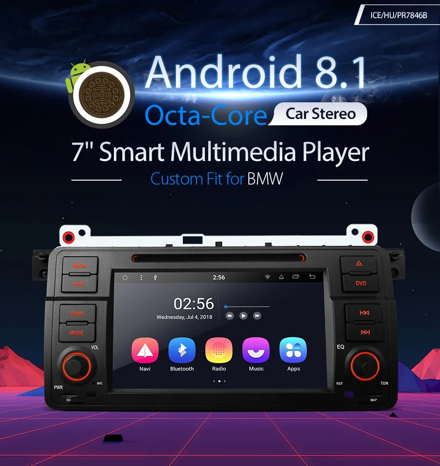 Discount 7" Android 8.1 Oreo OS Car DVD Multimedia GPS Radio for MG ZT 2001-2005 with 2GB RAM 16GB ROM & Multi-Window View Support 1