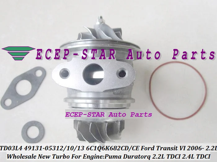 TURBO TD03L4 49131-05312 49131-05310 49131-05313 6C1Q6K682-CD Turbocharger For Ford Transit VI 2006-08 Duratorq V347 2.2L TDCI 49131-05210 (1)