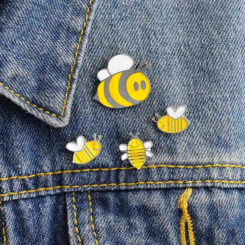 Urijk падение броши, расписанные маслом мультфильм металлический бейджи значки на Рюкзак Kawaii Pin животный растительный воротник значки на одежду "сделай сам"