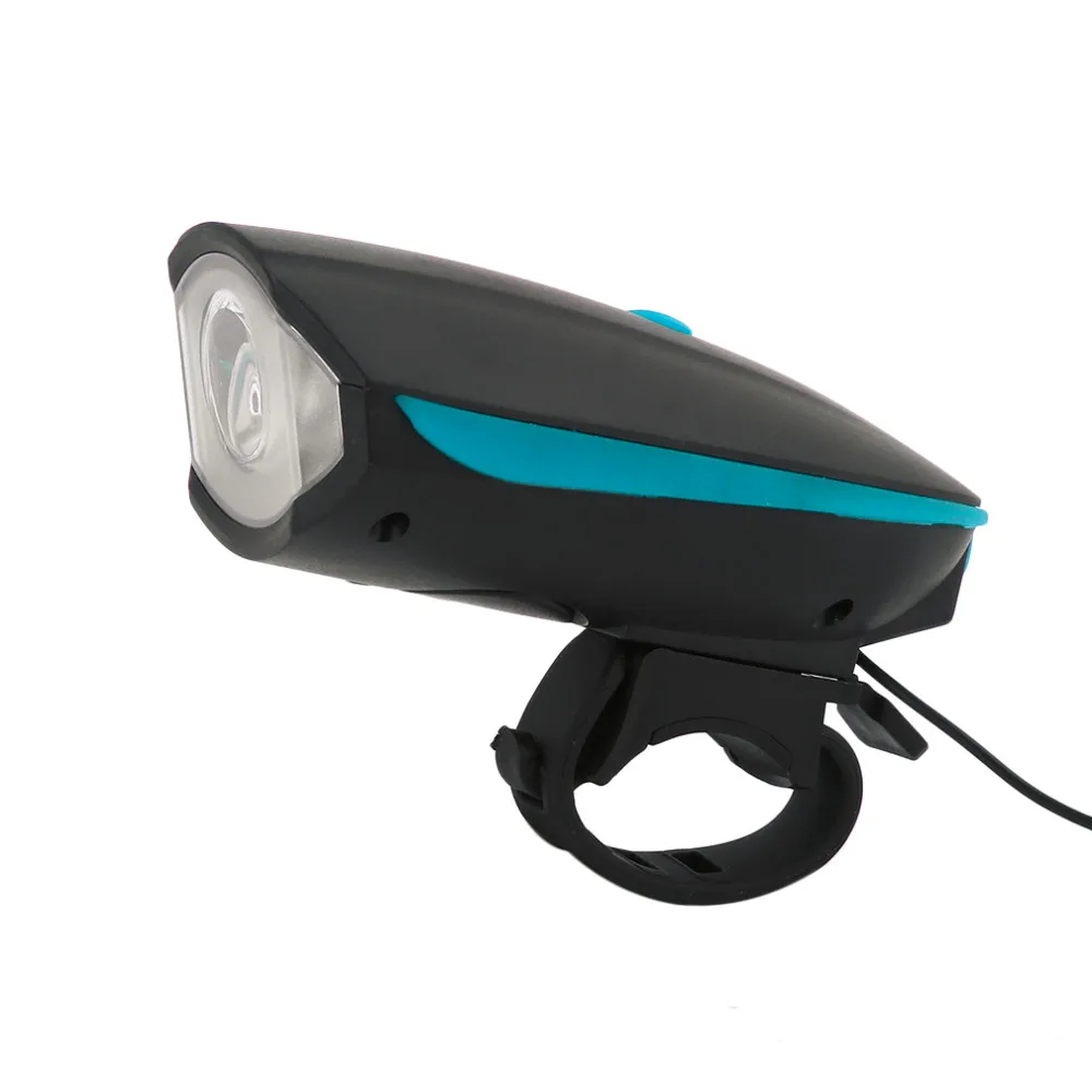 Bicicleta luz de la linterna LED con Bell Luces de Bicicleta de ciclo lámpara MTB ciclismo de carretera faro Accesorios