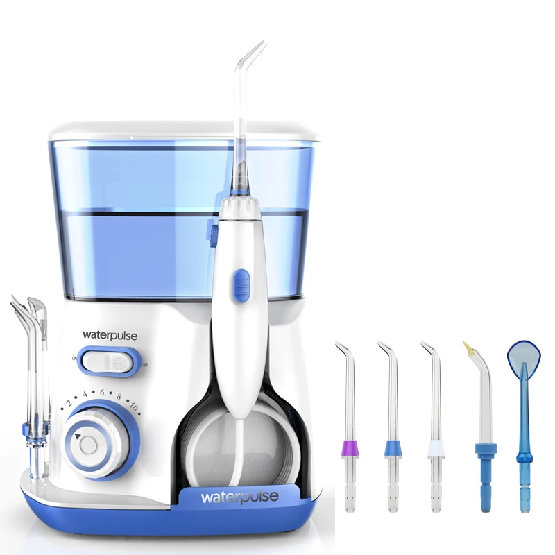 Waterpulse Dental Flosser V300 Oral Irrigator 800ml Dental Irrigator Water Jet Powerful Flosser or 5Pcs Replacement Tip Waterpulse Dental Flosser V300 Oral Irrigator 800ml Dental Irrigator Water Jet Powerful Flosser or 5Pcs Replacement Tip