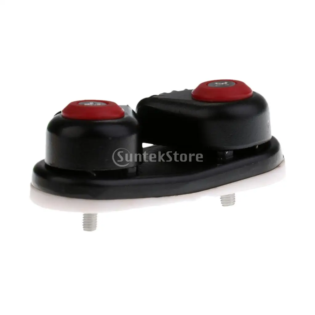 Black Boat Sailing Sailboat Ball Bearing Cam Cleat - ABS Plastic