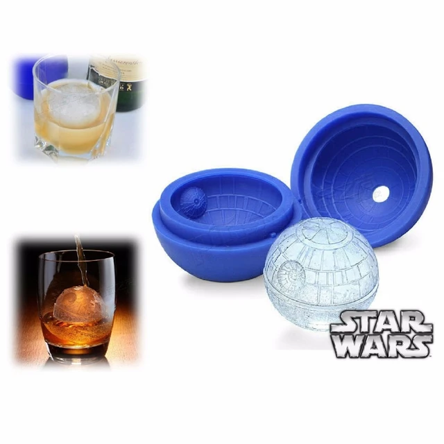 1Pc Ice Ball Maker Mold-Blue Silicone Ice Cube Tray for Star Wars