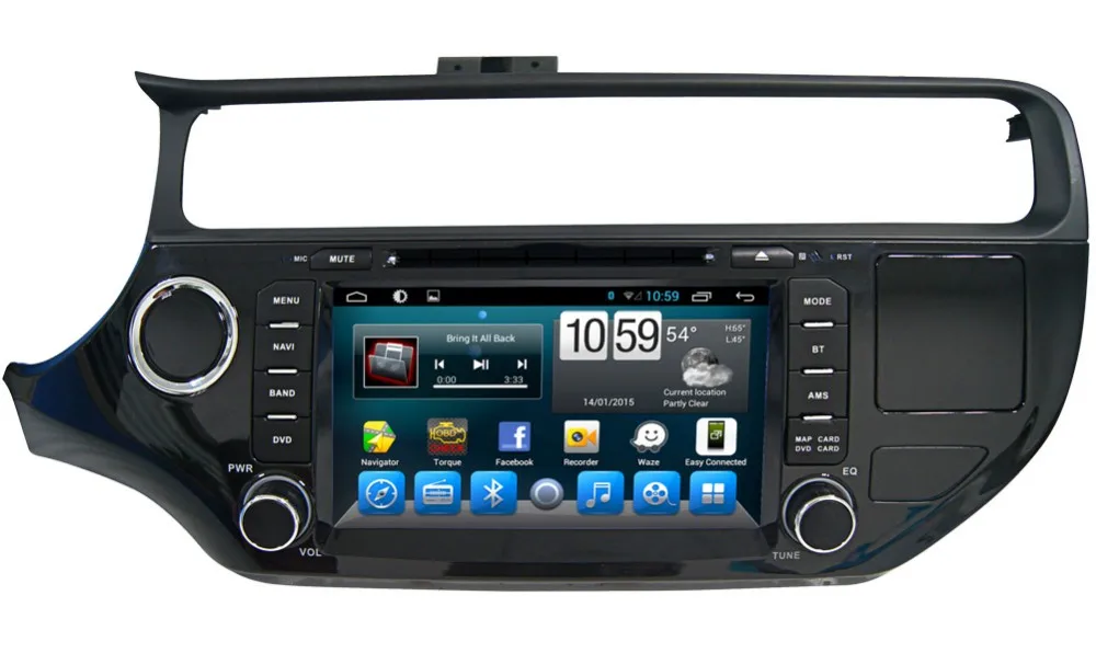 Excellent 8" HD 1024*600 Quad Core Android 6.0 Car DVD GPS Radio Navigation Player for Kia K3 Rio 2012 2013 2014 ADAS DVR TPMS OBD WIFI 4G 1