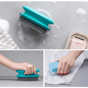 

Household Cleaning Brush Laundry Brush Home Multi-Function Cleaning Brush Shoe Brush Plastic Soft Brush Bristle Dropshipping