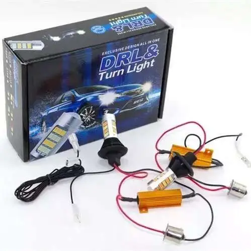 2pcs/lot  New Arrival 1156 42 led light High Power Daytime Running Light+Turn Signal Dual Mode DRL LED Light External Lights BJ