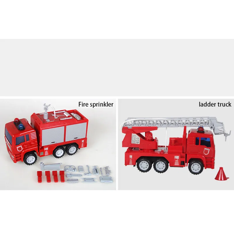 Брызг воды игрушка грузовик Firetruck высокая моделирования с пожарным огнем