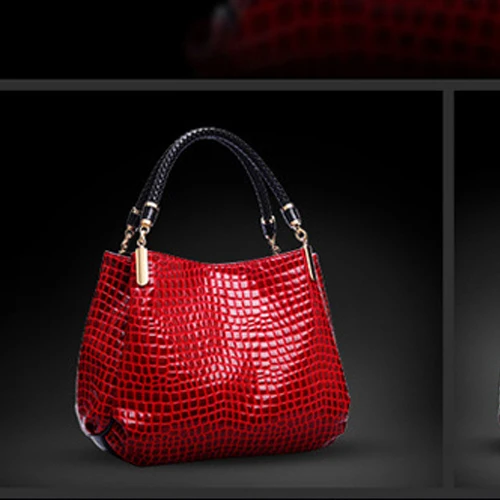 Большая сумка-тоут в английском стиле, дизайнерская женская кожаная сумка из искусственной кожи, женская большая сумка на плечо, повседневная женская сумка черного, красного, синего цвета - Цвет: Красный