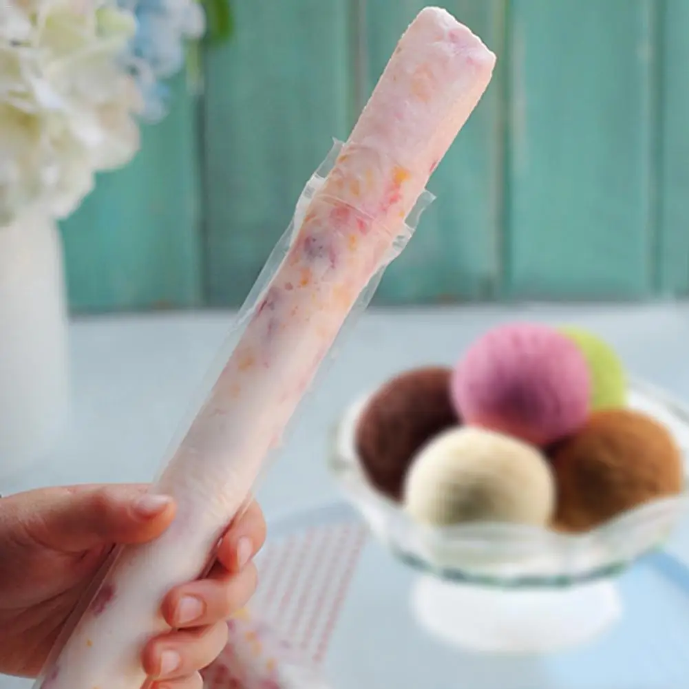

Universal 20PCS DIY Ice Stick Self Sealing Bags Yogurt Popsicle Mold Bags Ice Making Disposable Kitchen Ice Cream Storage Tool