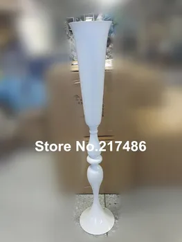 

Tall Trumpet white candelabra Wedding Centerpieces