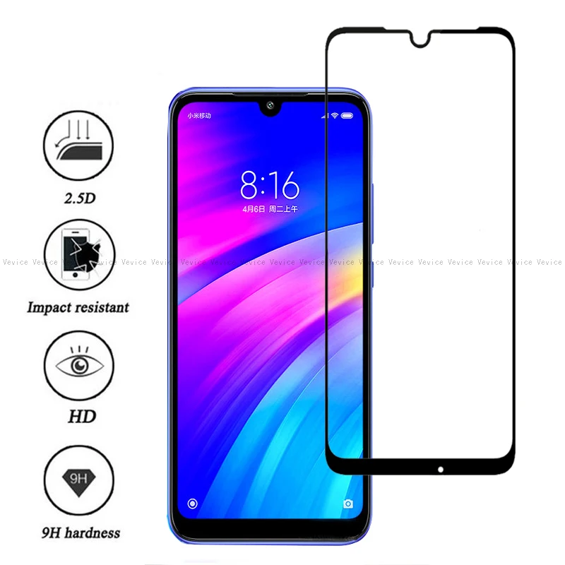 Закаленное стекло для Xiaomi Redmi 7 Note Pro защита экрана с полным покрытием 6 26 дюйма