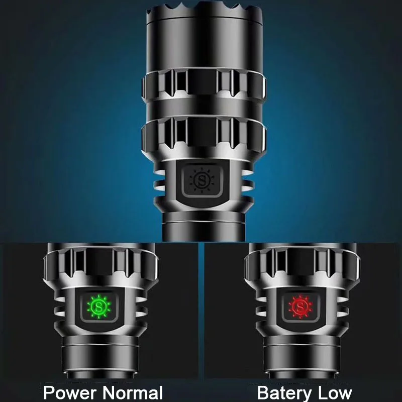 Тактический флэш-светильник светодиодный USB Перезаряжаемый 6000лм XM-L L2 флэш-светильник фонарь 18650 фонарь Водонепроницаемый 5 режимов походный светильник