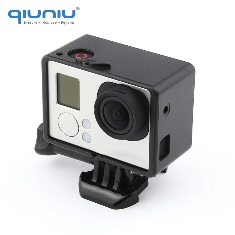 

QIUNIU Protective Housing Extension Frame Mount Housing Case for Bacpac w/ Buckle for GoPro Hero 3 3+ 4 For Go Pro Accessories