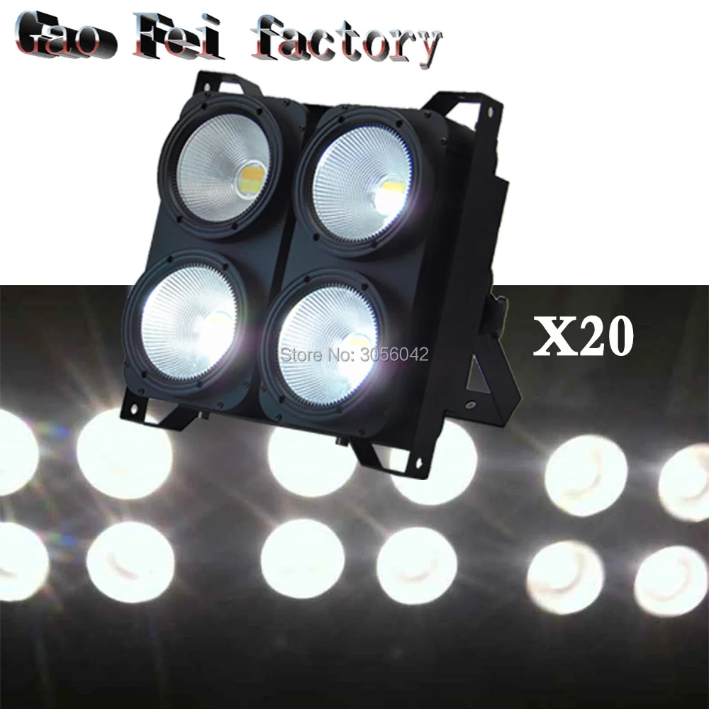 

20pcs/lot 4x100W COB 400W DMX512 2/6/12 channel 4 Eyes head Stage Effect