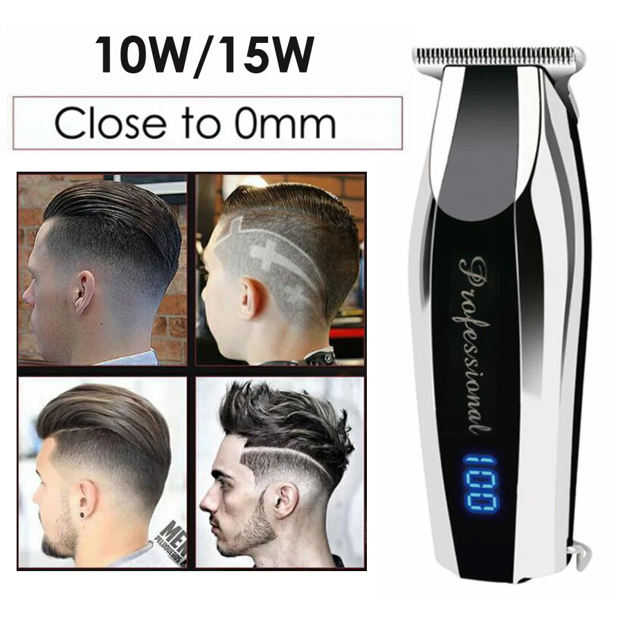 Electric Hair 0.1mm Cutting Professional Rechargeable Hair Trimmer For Men Salon Oil Head Precision Shaving Machine 10w - Hair Trimmers - AliExpress