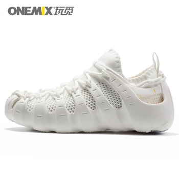 

Onemix La Sra Nueva Roma calza los zapatos del yoga suave, transpirable al aire libre zapatillas de deporte blancas duraderos