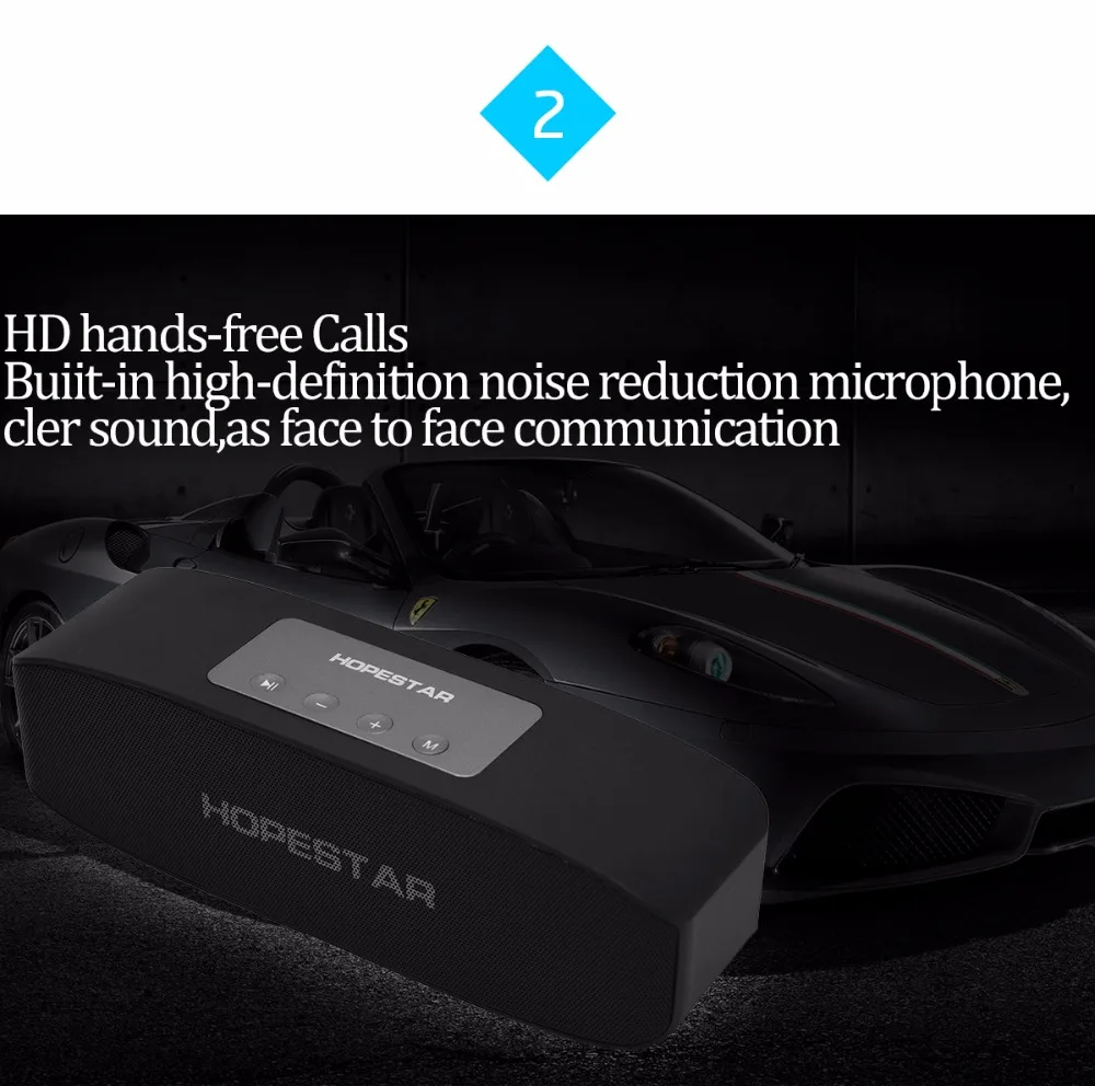 HOPESTAR H11 Bluetooth динамик Hifi беспроводной Саундбар двойной бас стерео Поддержка USB TF AUX FM с зарядным устройством для телефона